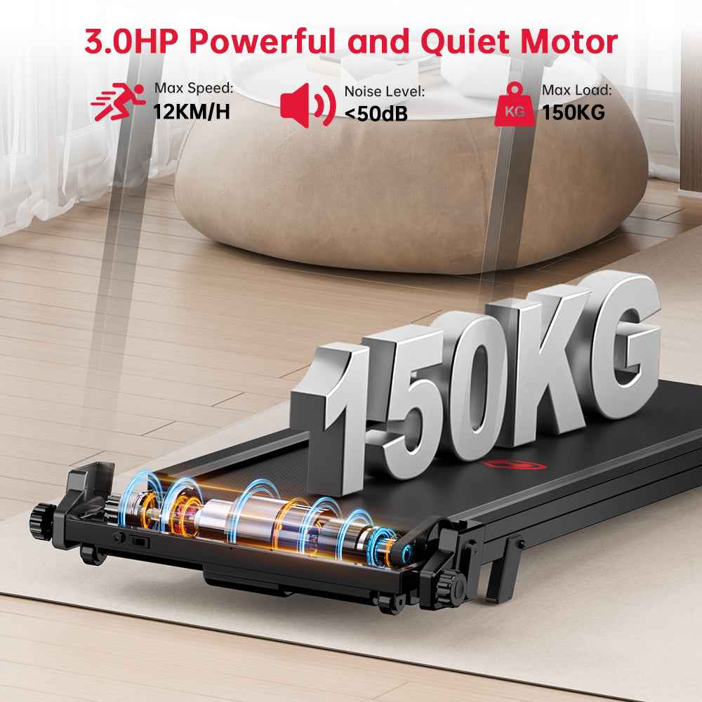 Skládací Běžecký Pás Q8, Rychlost 1-12 km/h, Manuální Sklon 5 %