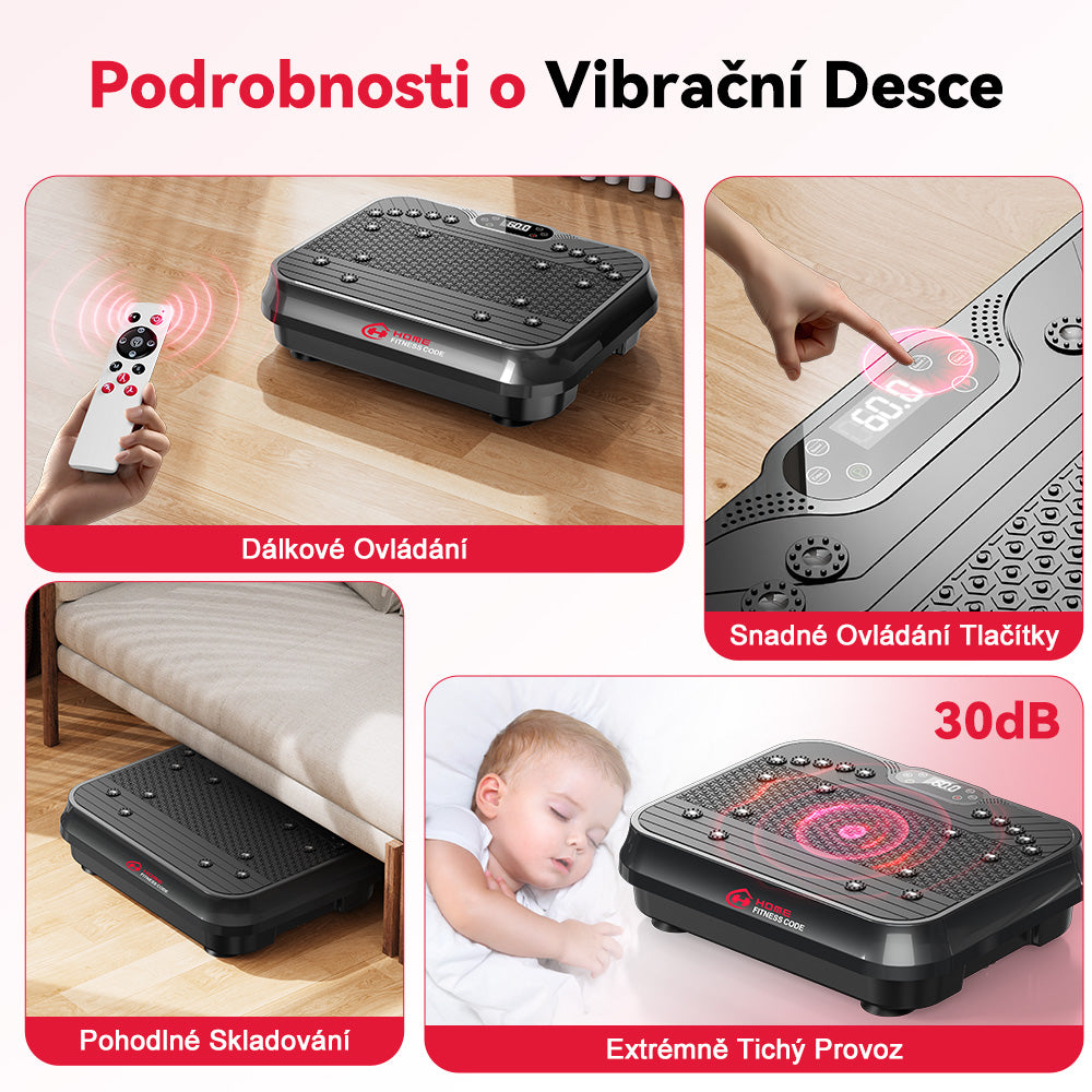 Vibrační Deska F1, 250 Úrovní Intenzity