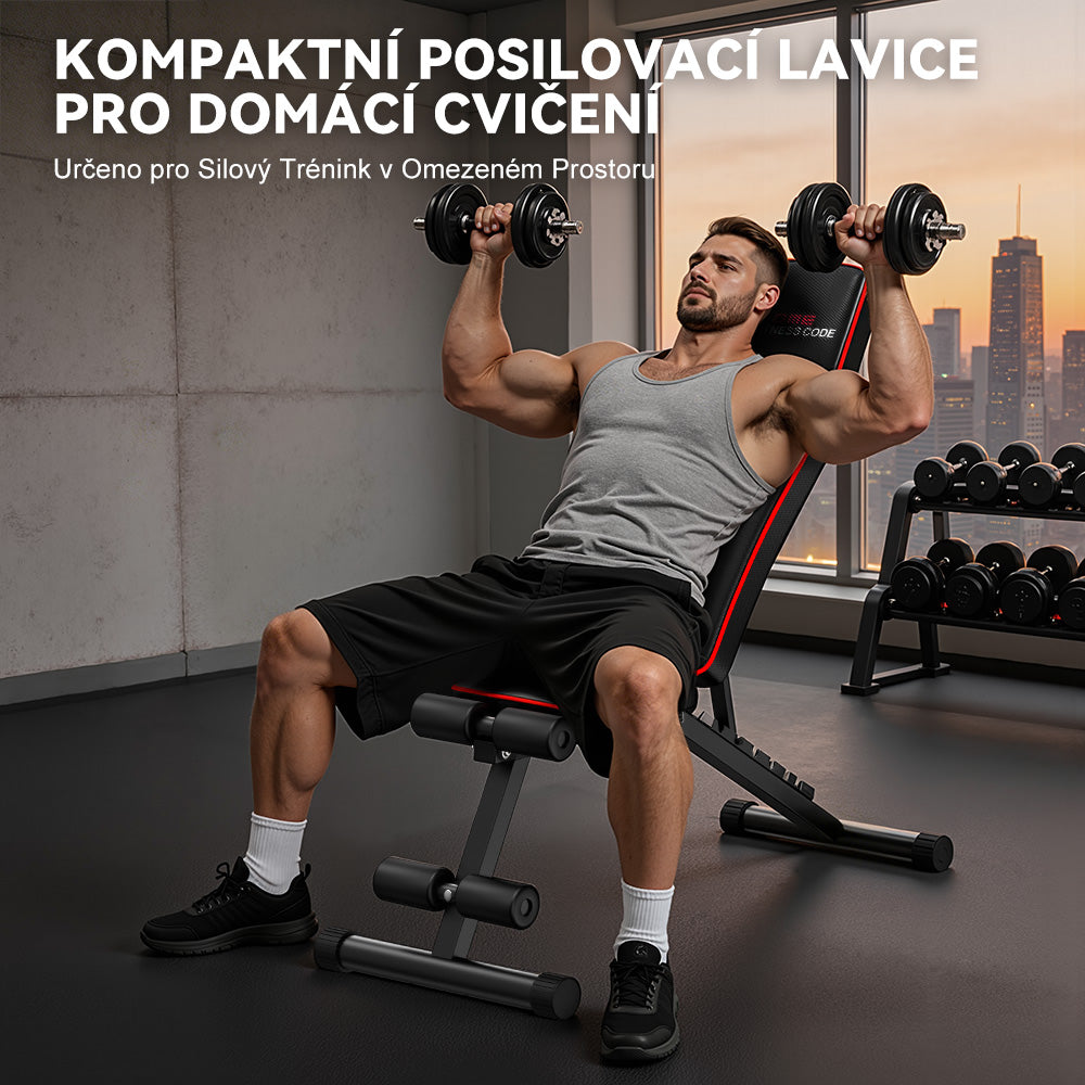 Skládací Posilovací Lavice B1, Nastavitelným Opěradlem