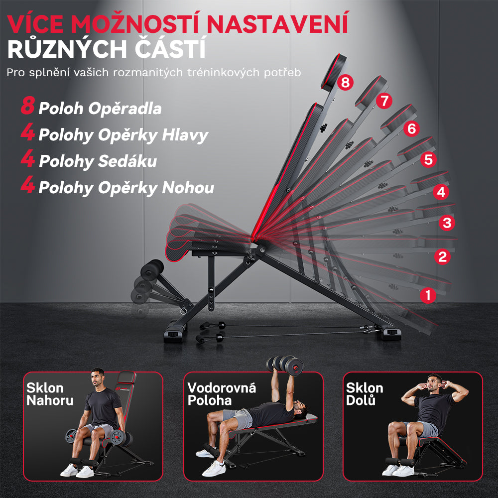 Skládací Posilovací Lavice C1, Více Nastavení