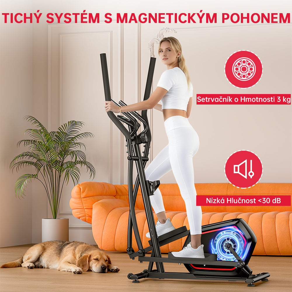 Eliptický Trenažér E200, 16 Úrovňový Magnetický Odpor
