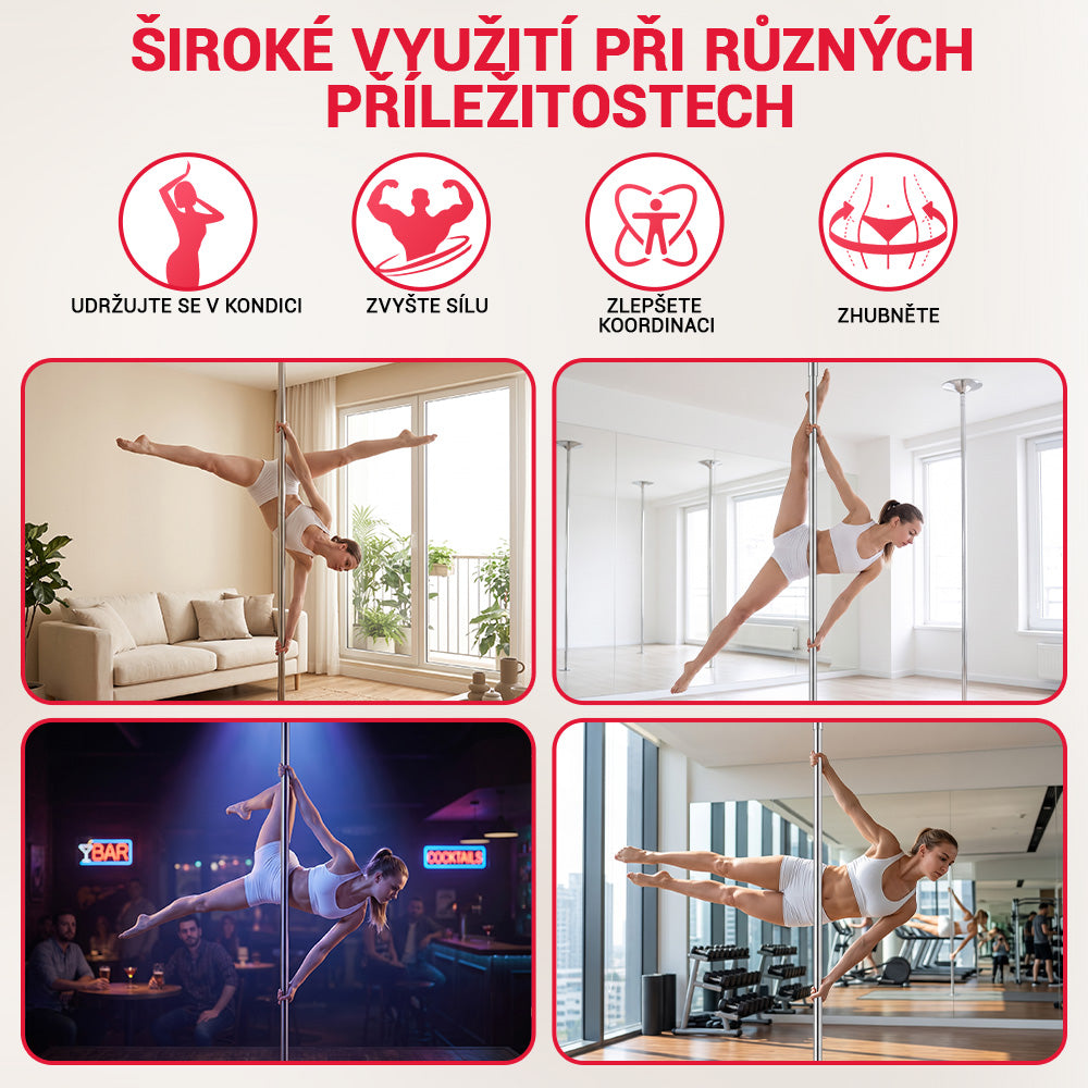 Výškově Nastavitelná Taneční Tyč