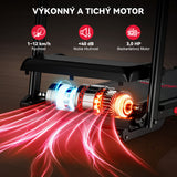 Skládací Běžecký Pás Q5 Pro s Bezkartáčovým Motorem, Rychlost 1–12 km/h, Automatický Sklon 15%