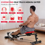 Hydraulický Veslovací Trenažér, 12 Úrovní Odporu