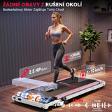 Běžecký Pás Q2 Pro s Bezkartáčovým Motorem, Rychlost 1-10 km/h, Manuální Sklon 5 % (Nová Verze)