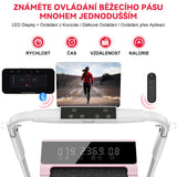 Běžecký Pás Q2 Pro s Bezkartáčovým Motorem, Rychlost 1-10 km/h, Manuální Sklon 5 % (Nová Verze)