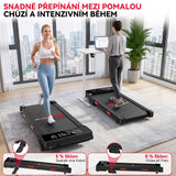 Běžecký Pás Q2 Pro s Bezkartáčovým Motorem, Rychlost 1-10 km/h, Manuální Sklon 5 % (Nová Verze)