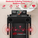 Skládací Běžecký Pás Q8, Rychlost 1-12 km/h, Manuální Sklon 5 %