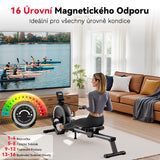 Magnetický Veslovací Trenažér, 16 Úrovní Odporu
