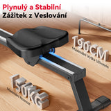 Magnetický Veslovací Trenažér, 16 Úrovní Odporu