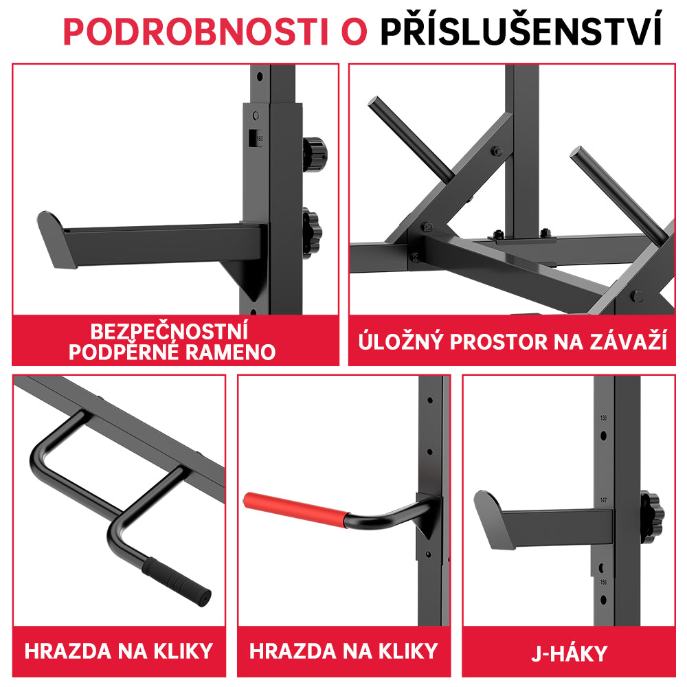 Stojan na Poloviční Dřepy s Hrazda na Shyby
