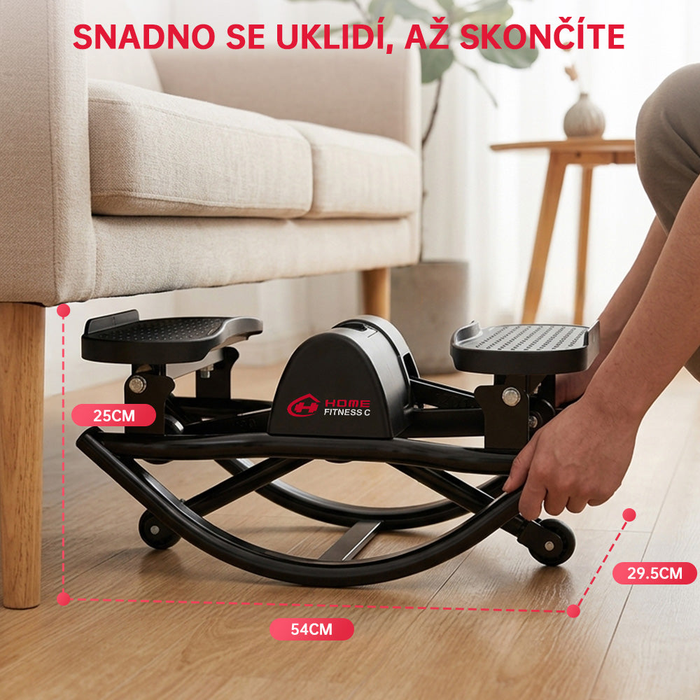 Houpací Stepper s Odporovými Pásy a Protiskluzovou Podložkou